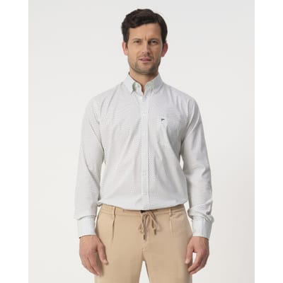 Campbell Casual Overhemd Misteltoe Green Heren