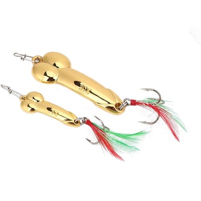 2 stuks Vibratie Metaal Vissen Aas Set Harde Vislokken Kit met Haak (5gGoud+20gGoud) 5g Gold+20g Gold