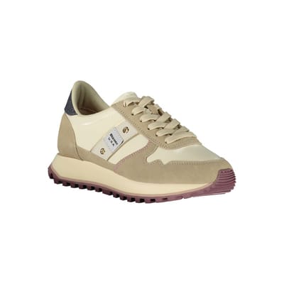 Blauer Beige Polyester Dames Sneakers