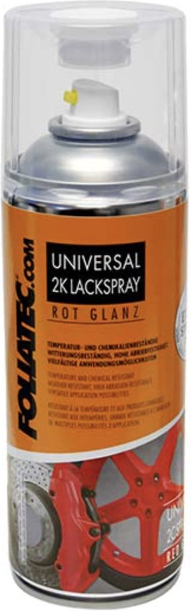 Foliatec Universal 2C Spray Paint - rood glanzend 1x400ml