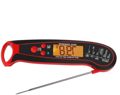 Digitale Keukenthermometer - Voedsel thermometer - Nauwkeurig Koken - Directe Aflezing - 16.5 cm - Zwart
