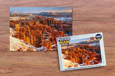 Puzzel Winterochtend in het Nationaal park Bryce Canyon - Legpuzzel - Puzzel 500 stukjes