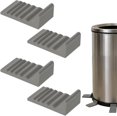 Vuilnisemmer Muurbeschermer - Antislipmat Set - Muren Beschermen - Montage Zonder Boren - 4 Stuks - Transparant