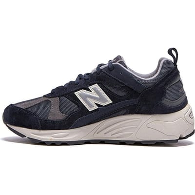 New Balance 878 Marineblauw Zilver Unisex Sneakers Blauw Wit CM878KE1 38.5 gray