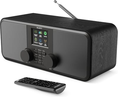 Internetradio - Muziekspeler - Muziek Streamen - Wi-Fi en Bluetooth - 28 x 17 x 12 cm - Zwart