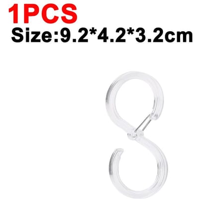 1/12 STKS Roestvrij Staal S-Vormige Haken Multifunctioneel Keuken Slaapkamer Rail S Hanger Kleding Ophangrek Huishoudelijke Artikelen