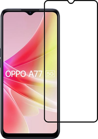 Screenprotector - Geschikt voor OPPO A77 - Full Cover - Gehard Glas - Beschermglas - Tempered Glass - Screen Protector