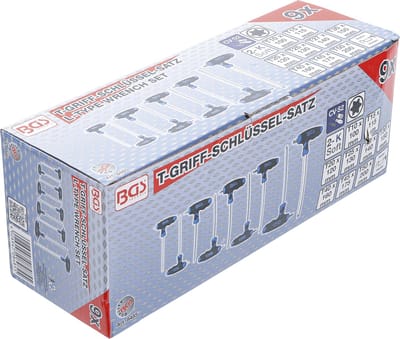 BGS Stiftsleutelset - Torx - 9-delig - Ergonomische handgreep
