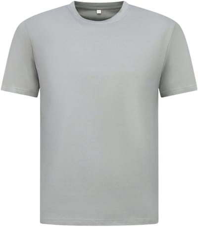 Oversized T shirt Heren - Effen T shirt Heren Blanco - MD6530 - Licht Grijs
