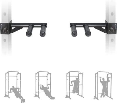 Dip Bar Bevestiging voor Power Rack met Smalle en Brede Handgrepen