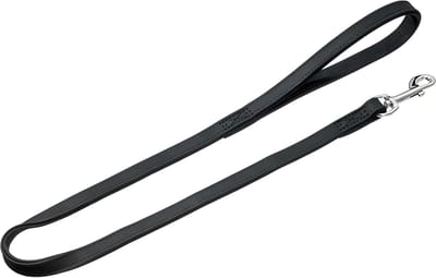 Karlie Buffalo - Hondenriem - Leer - Zwart - 18 mm x 100 cm