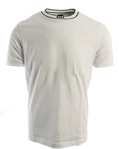Boss T-shirt en Polo Bianco