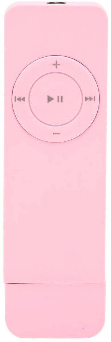 Allecto - MP3-speler - Mini muziekspeler - Perfect voor onderweg - Roze - 64 GB geheugenkaartondersteuning - Ideaal voor studenten - Compact formaat