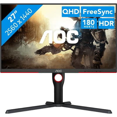 AOC G3 Q27G3XMN - QHD VA Gaming Monitor - 180hz - HDR1000 - 27 inch