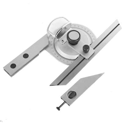 Dailygoods - 360 Graden Bevel Gradenboog - Universele Hoekzoeker - Met Vergrootglas - 31,5 x 12 x 4 cm - Precisie Meetliniaal - Geschikt voor Hoekmeti...