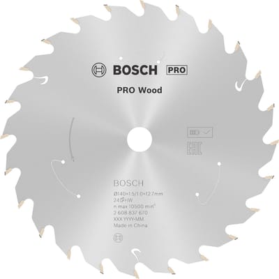 Bosch PRO Wood snoerloos zaagblad voor cirkelzagen 140 x 1,5 x 12,7 mm - 2608837670