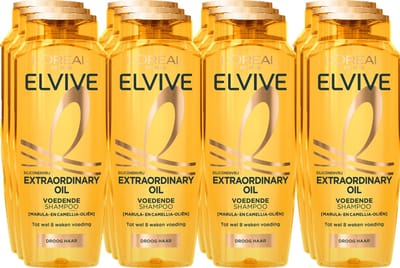 L’Oréal Paris Elvive Extraordinary Oil Shampoo - Voordeelverpakking 12 x 250 ml