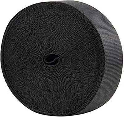 Nylon Singelband - Sterke Band - Veilig Bevestigen - Water- en Weerbestendig - 10 Meter 25mm - Zwart