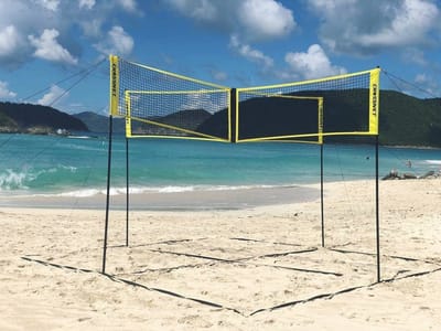 Verstelbaar Four Square volleybalnet voor buitenactiviteiten