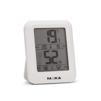 Digitale Hygrometer met Comfort Emoji - 180 Dagen Batterijduur - Hoge Nauwkeurigheid voor Interieur, Babykamer, Woonkamer en Kantoor