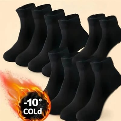5 Paar Dames Warme Winter Sokken – Korte Thermische Vloer Sokken van Kasjmier en Fluweel, Dikke Comfortabele Sokken voor Thuis, Indoor, Laarzen, Wollen Sokken en Warme Kousen
