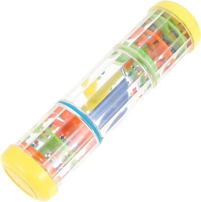 Regen Geluid Speelgoed - Muziek Instrument - Cognitieve Ontwikkeling - Glad Oppervlak - 20 x 5 cm - Geel