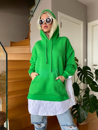 Oversized Sweater/Groen/L