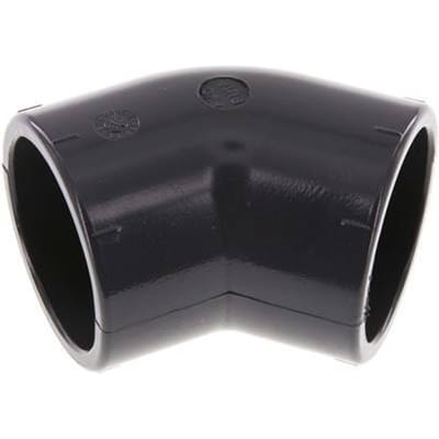 PVC 45 graden L-Fitting Lijmmof 50x62mm [2 stuks]