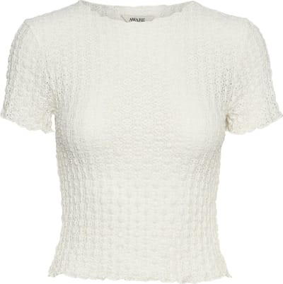 Vero Moda T-shirt Vmshelby Ss O-neck Short Top Vma No 10311731 Snow White Dames Maat - S