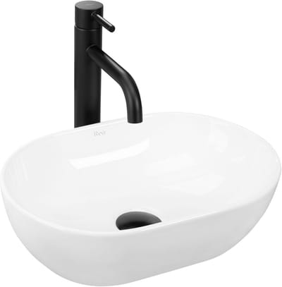 Klein Wastafel Opbouwmodel Mini Keramiek Wit - Modern Klein Model Lavabo