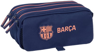 Safta 812526710 F.c Barcelona 2nd Kit Triple Etui Blauw Man