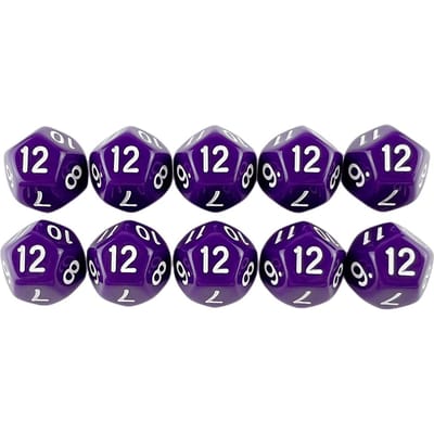 Meerzijdige Dobbelstenen 17,7 mm TRPG DND Digitale Dobbelsteen Spel Set 12-zijdig 10 Stuks voor Bordspellen Hoge Kwaliteit Duurzame Constructie Praktisch Dagelijks Gebruik blue