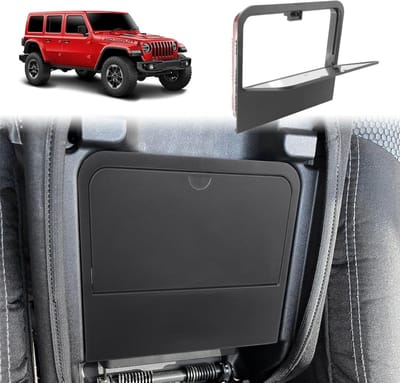 Center Console Opbergdoos voor Jeep Wrangler JL 4XE Plug-in Hybrid 2018-2026, Armsteun Organizer met Verborgen Compartment en Planken, Accessoires voor Wrangler JL