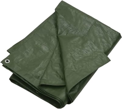 Dekzeil - Tarp Beschermzeil - Buiten Beschermen - Waterbestendig Materiaal - 6x12 Meter - Groen