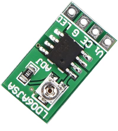 Dailygoods - LED Driver - Constant Current Module - Li-ion 3.3V 3.7V 5V - Verlichting - Verstelbaar - Geschikt voor LED Lampen - Zwart