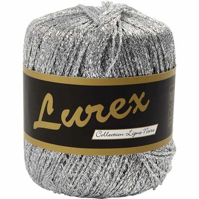 Lurex Glitter Garen - Zilver glitterdraad voor sieraden en hobbyprojecten