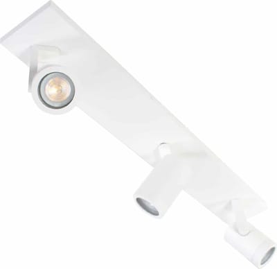 Opbouwspot Aston | Wit Metaal | Rechthoek | GU10 | 3-voudig | 65cm