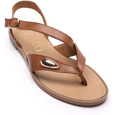 Echte leren sandalen dames Ryłko