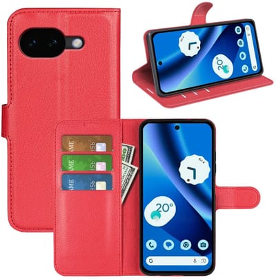 MobyDefend Hoesje - Geschikt voor Google Pixel 10a - Kunstleren Wallet Book Case (Sluiting Voorkant) - Rood