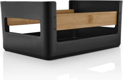 Eva Solo Organizer - Stapelbaar kratje - FSC-gecertificeerd® Bamboe - Zwart - Keukentool - Keukenorganizer - 12.5x27x19cm