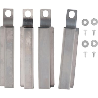 4 Stuks Verstelbare RVS Crossover Buis Kanaalbranders Vervanging Geschikt voor Charbroil gray