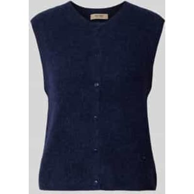 Regular fit cardigan van elastische alpacamix met knoopsluiting