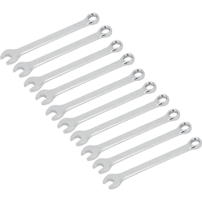 10 stuks 8 mm Ratel Sleutel Set Chroom Wolfraam Staal Sleutel Auto Reparatie Handgereedschap white
