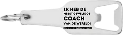 Akyol - ik heb de meest geweldige coach van de wereld flesopener - Coach - sporters mensen met een coach - cadeau - 105 x 25mm