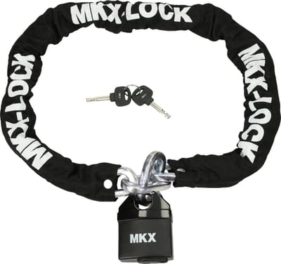 Kettingslot Scooter MKX Lengte 120cm 10mm Dikke Schakel U-lock
