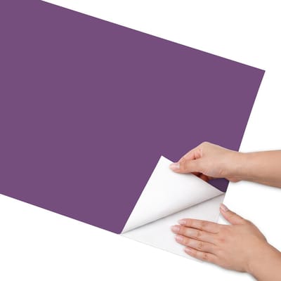 Coloray Meubel Wrap Folie - Paars Meubelfolie - 50x100 cm - Decoratiefolie Sterk paars - Meubel Wrap Folie - Minimalist Meubelfolie - Plakfolie Meubels - Keuken decoratie - Achtergronden en patronen