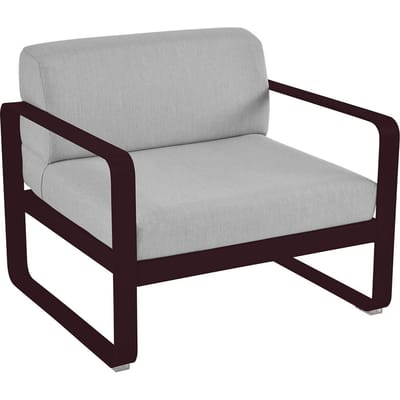 Fermob BELLEVIE fauteuil - B9 zwarte kers - 79 Flanelgrijs