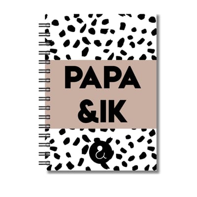 Invulboek Papa & Ik | Herinneringsboek Vader & Kind | Dots Sand