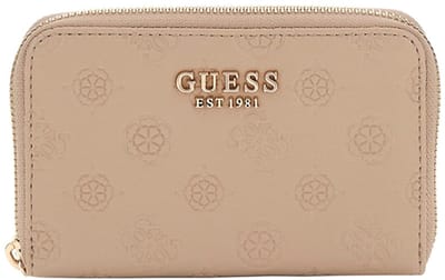 Guess Phoebe Portemonnee Dames - Ritsportemonnee - Imitatieleer - Taupe