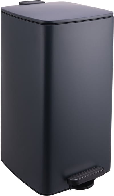 Prullenbak - 30 liter - softclose deksel - donkergrijs